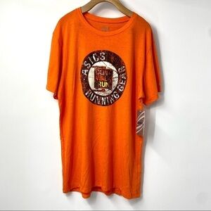 ASICS running gear shirt sleeved r shirt NWT M